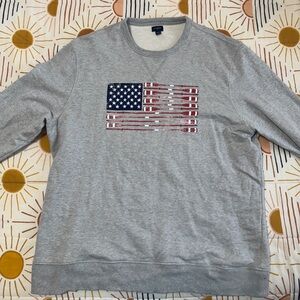 J.Crew Factory Cotton Oar Flag Crewneck Sweatshirt XXL